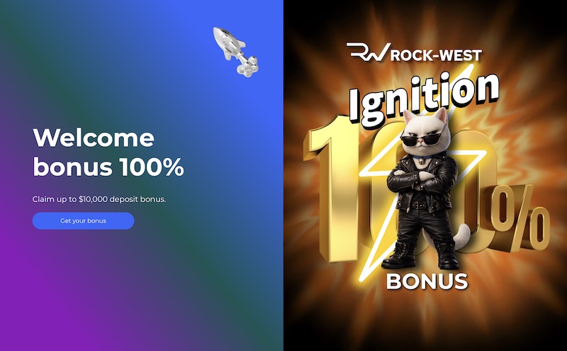 Rock-West ─ 100% Deposit Bonus