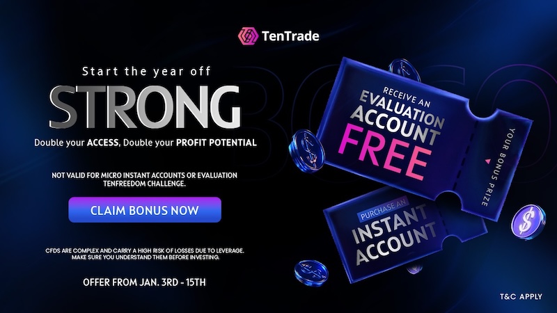 Boost Your 2026 Trading with TenTrade: Buy One Instant Account, Get a Free Evaluation Account