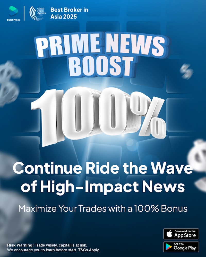 Bold Prime Accelerates Market Action With 100% News Boost Bonus on $100+ Deposits