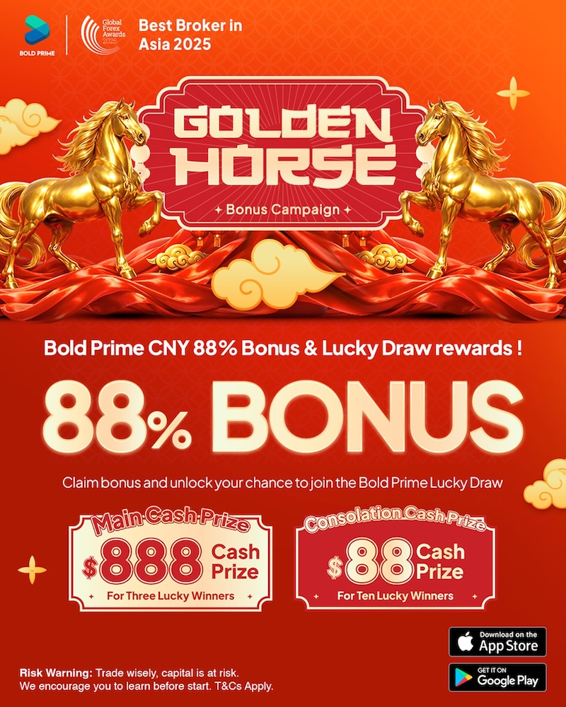 The Golden Horse Arrives: Bold Prime Teases 88% Deposit Bonus and High-Value Lucky Draw This Chinese New Year