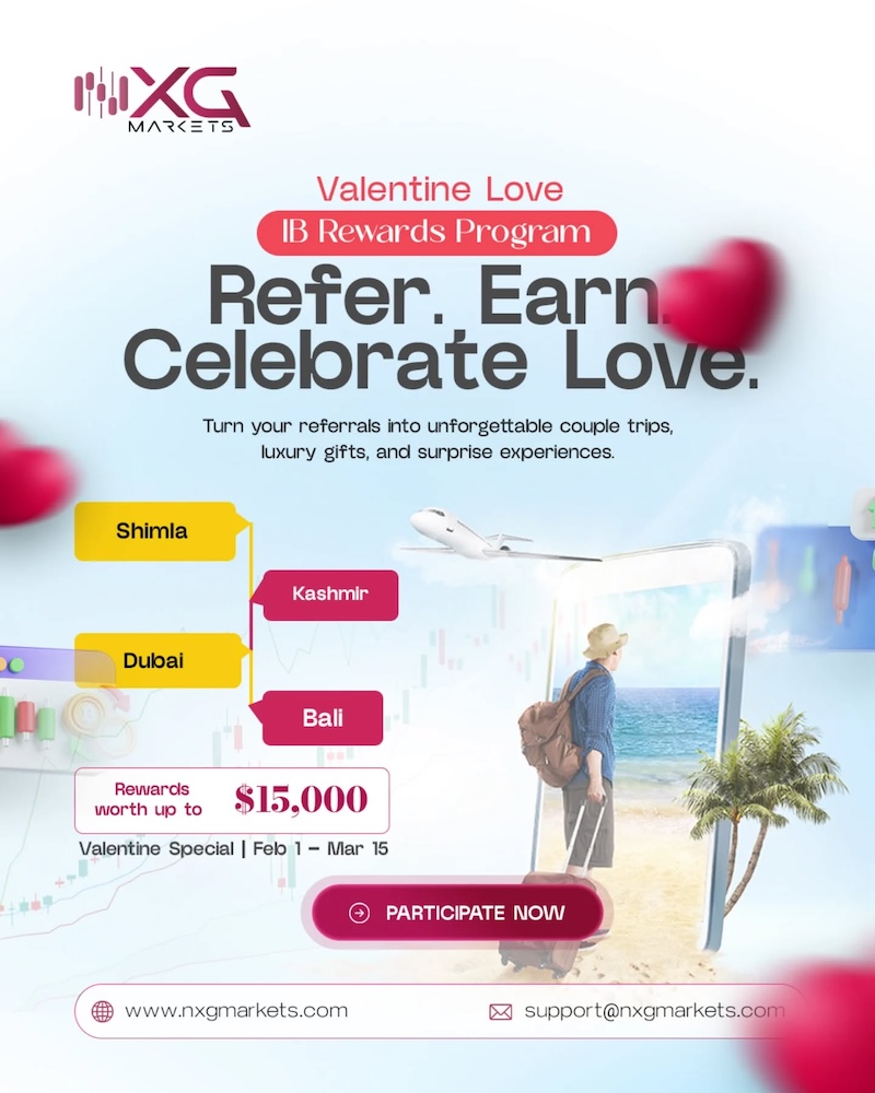 Celebrate Love and Earnings: NXG Markets Launches Valentine IB Rewards with Trips Up to $15,000