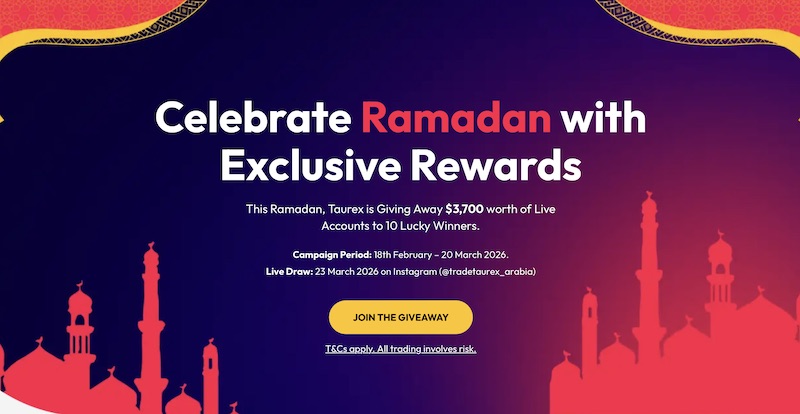 Taurex Launches Ramadan League 2026 with $3,700 in Trading Credits for 10 Lucky Draw Winners