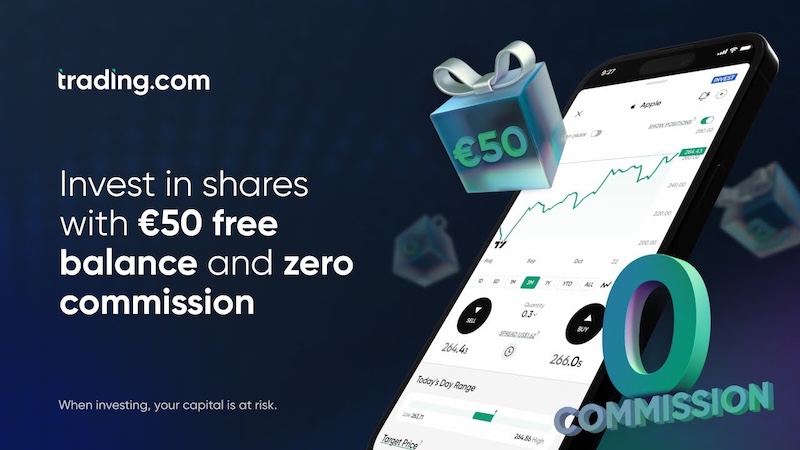 Trading.com EU No Deposit Bonus - €50 Welcome Bonus