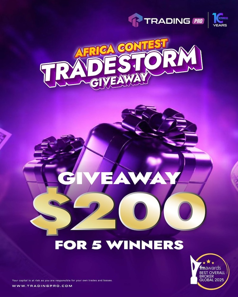 TradeStorm Africa Launches $200 Giveaway for Active Traders with Trading Pro