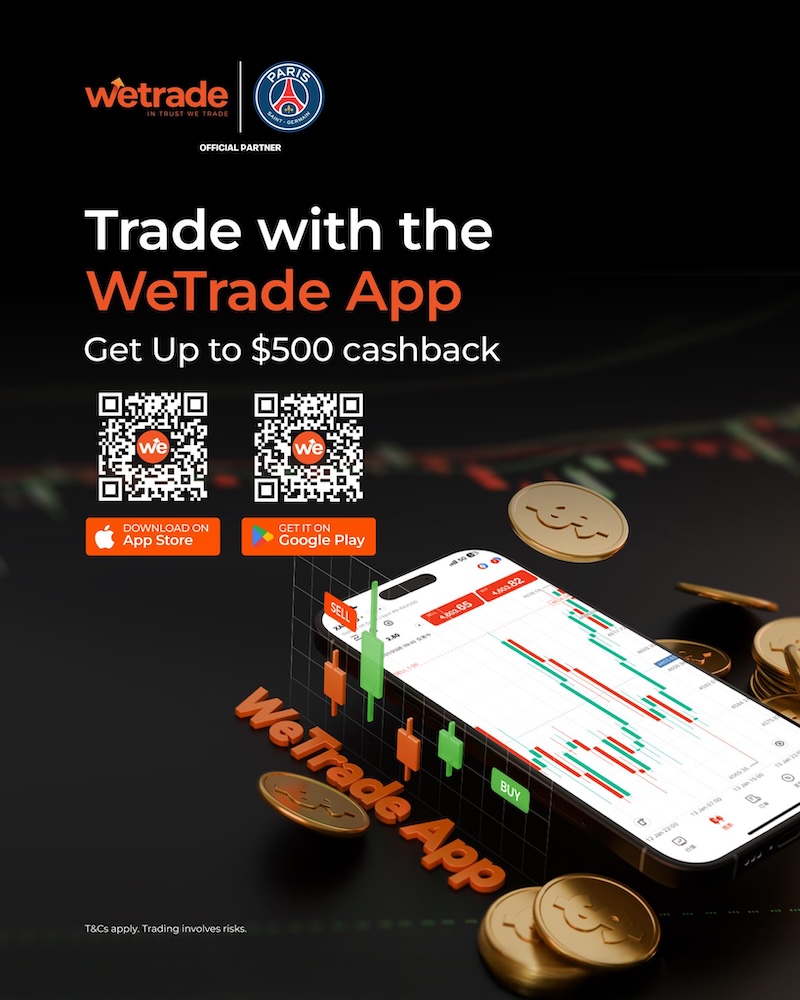 WeTrade Launches App Mega Cashback: Earn Up to $500 by Trading on the WeTrade App This March