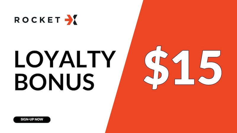RocketX No Deposit Bonus - $15 Loyalty Bonus