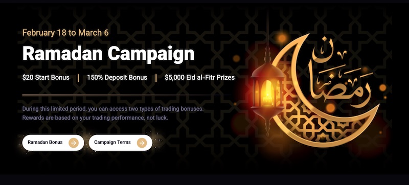 OtetMarkets Ramadan Campaign 2026: $20 Start Bonus, 150% Deposit Boost & $5,000 Eid al‑Fitr Prizes