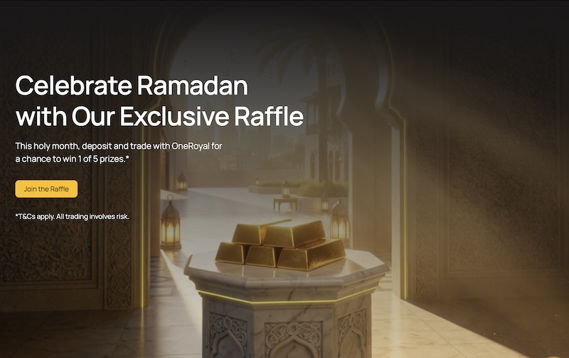 OneRoyal Launches Ramadan Raffle 2026 Offering Traders the Chance to Win 10g 24K Gold Bars