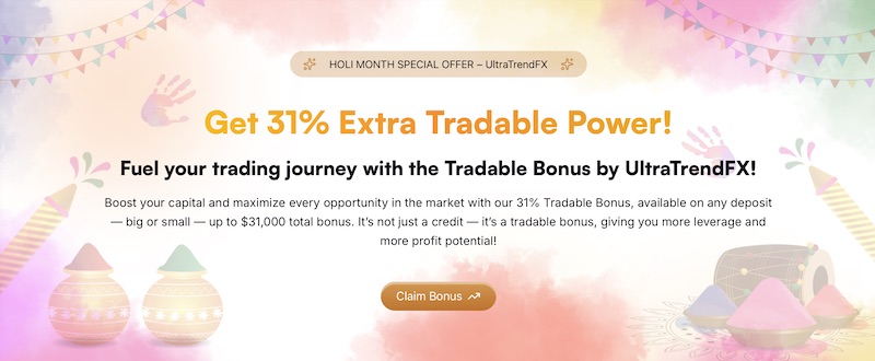 UltraTFX - 31% Holi Tradable Bonus