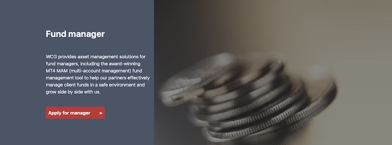 WCG Empowers Fund Managers with Advanced MT4 MAM and Flexible Multi-Account Trading Solutions