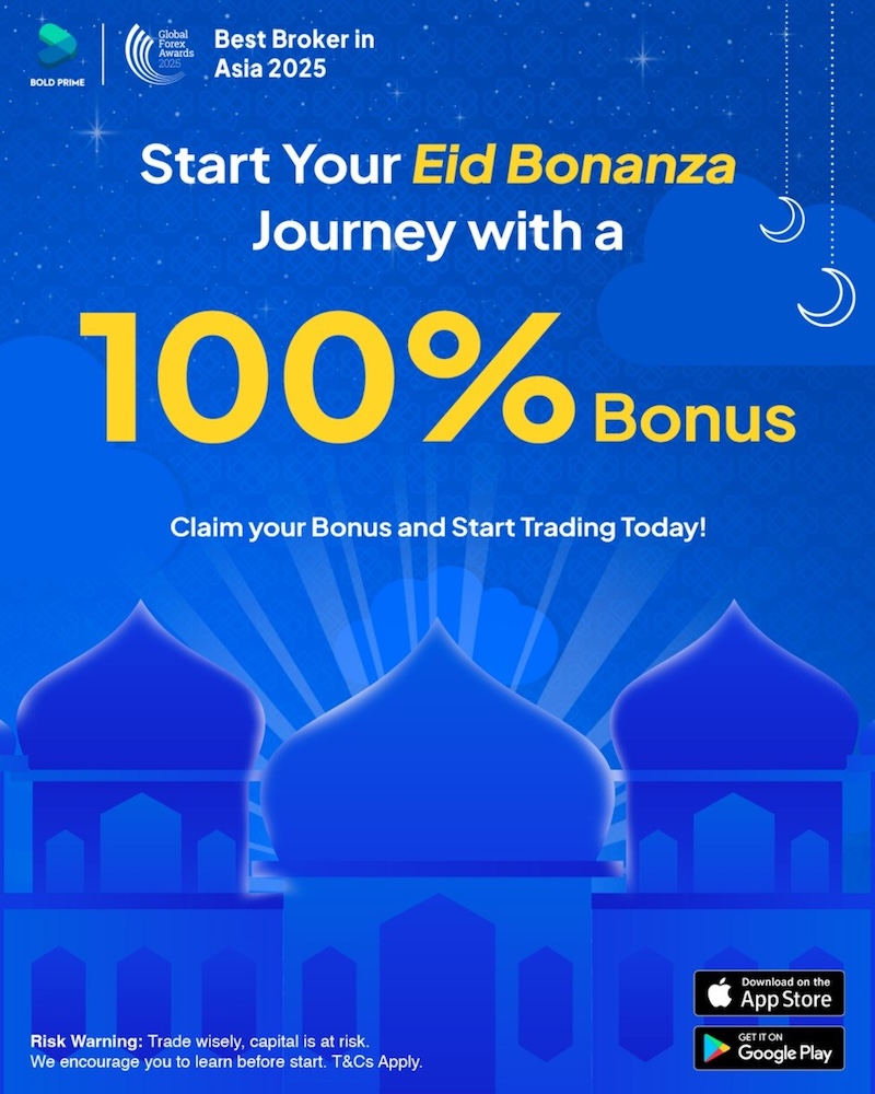 Bold Prime Launches 72-Hour Eid Bonanza with 100% Deposit Bonus up to $300