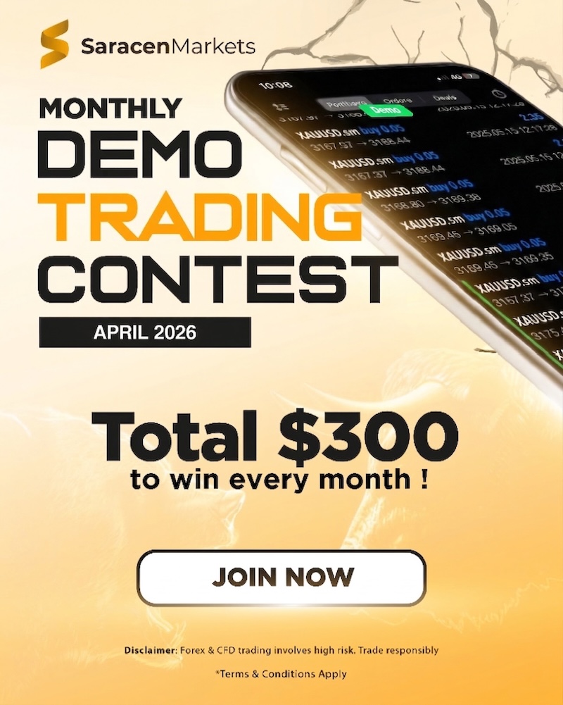 Sharpen Your Skills: Saracen Markets Launches April 2026 Demo Trading Contest with $300 in Prizes