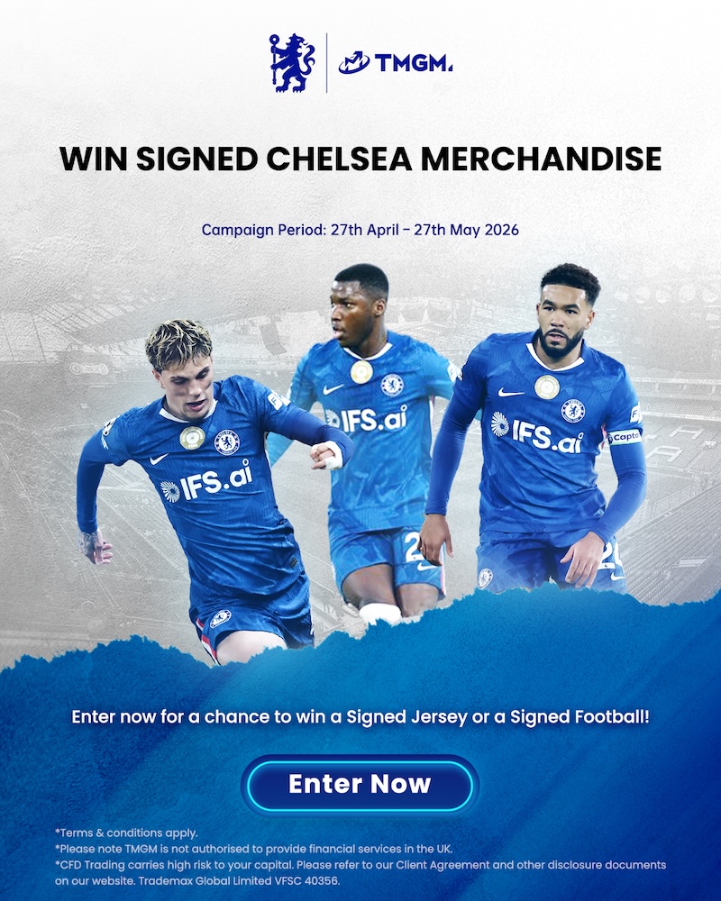 TMGM Launches Chelsea Signed Jersey & Football Giveaway Campaign (27 Apr–27 May 2026)