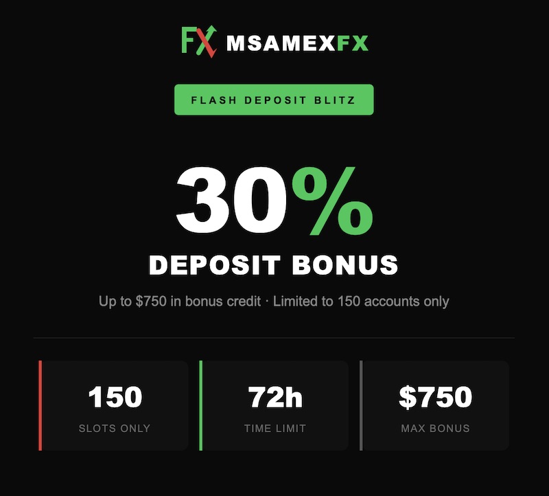 mSamexFx - 30% Deposit Bonus