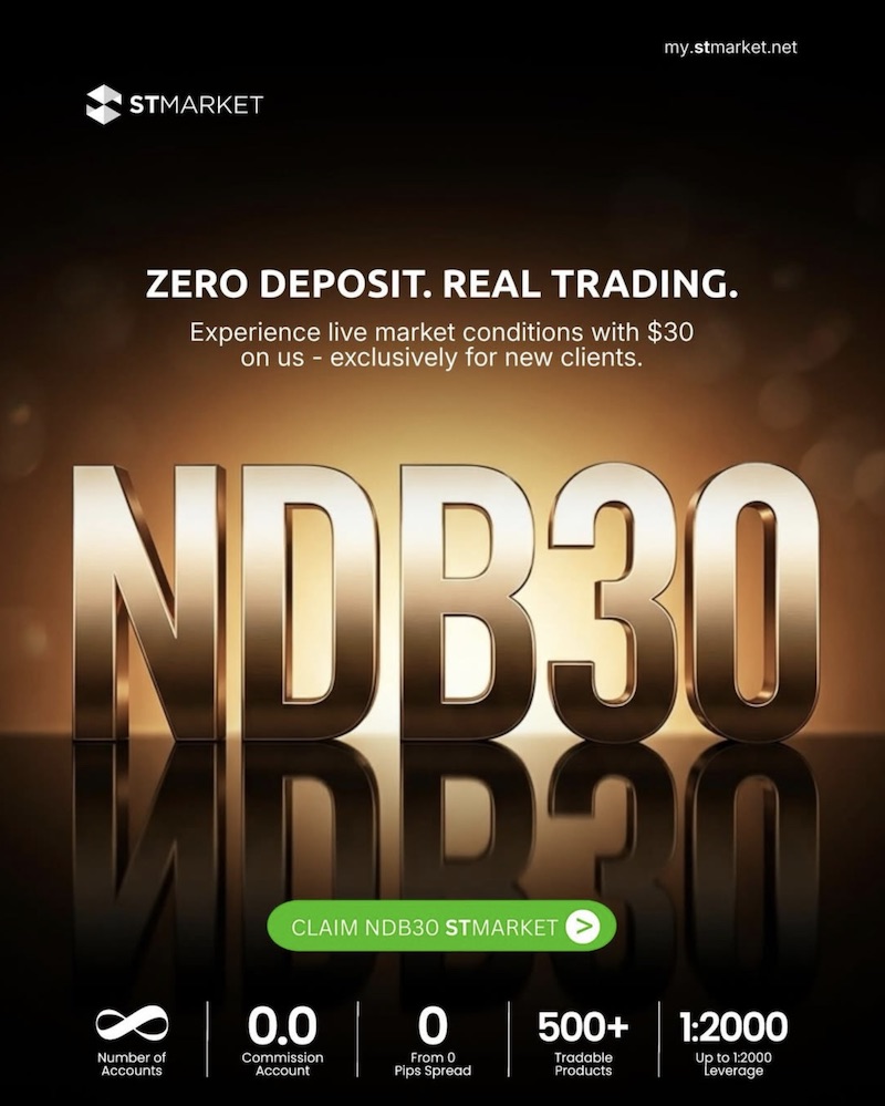 ST Market No Deposit Bonus - $30 Welcome Bonus