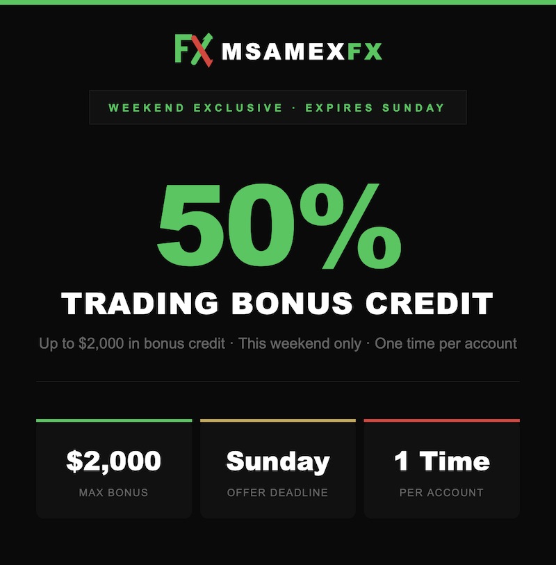 mSamexFx - 50% Deposit Bonus
