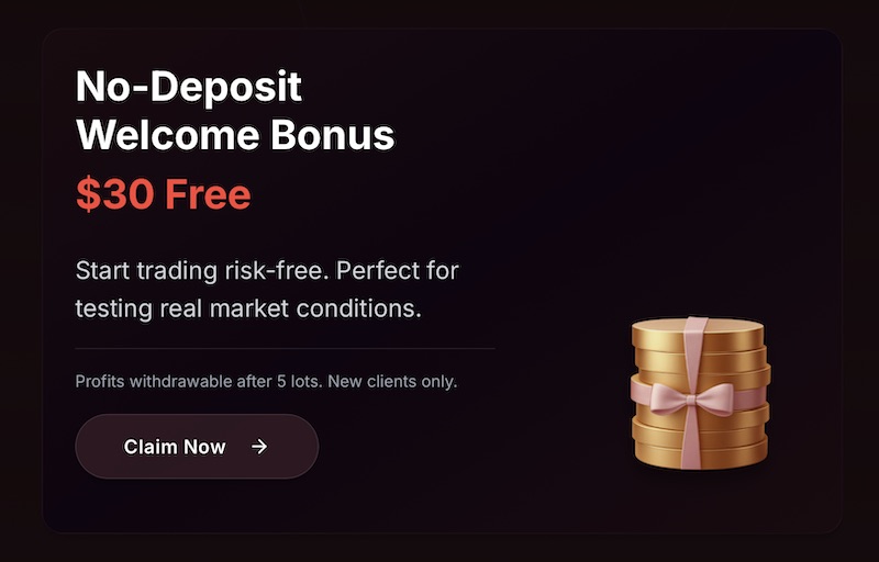 WISDOM No Deposit Bonus - $30 Welcome Bonus