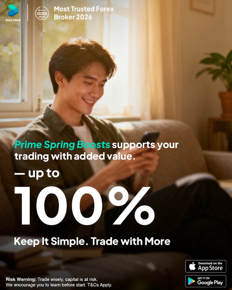 Bold Prime Unveils Prime Spring Boost: 100% Bonus Trading Boost Up to $500 for MT5 Clients