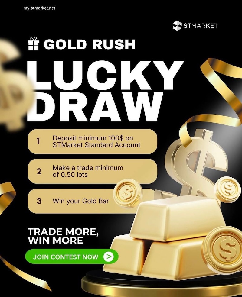 ST Market Unveils Gold Rush Lucky Draw Offering Traders a Chance to Win Gold Bars
