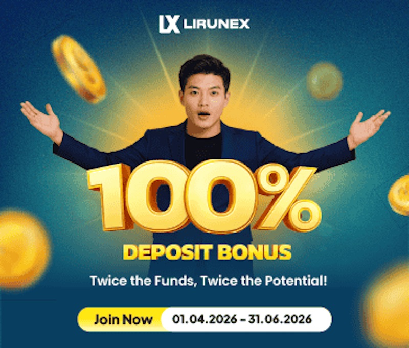 Twice the Funds, Twice the Potential: Lirunex 100% Deposit Bonus