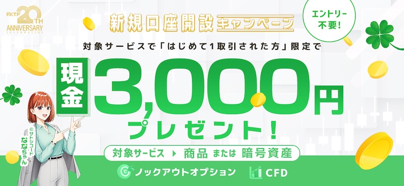 FXTF Launches 3,000 Yen New Account Campaign for Commodity and Crypto CFD Traders