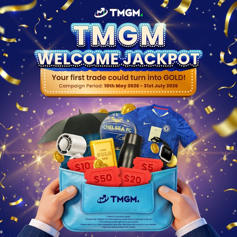 TMGM Launches Welcome Jackpot Promotion Offering Gold Bar, Cashback and Exclusive Sports Rewards for New Traders