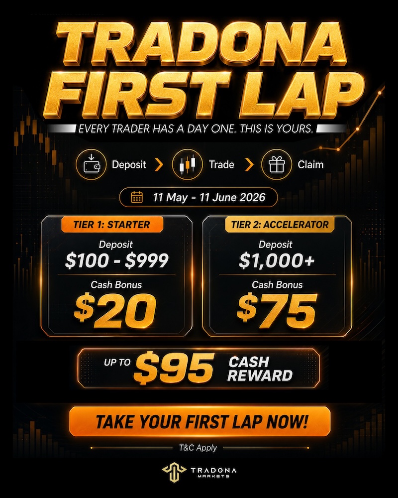 Tradona Markets - First Lap Bonus