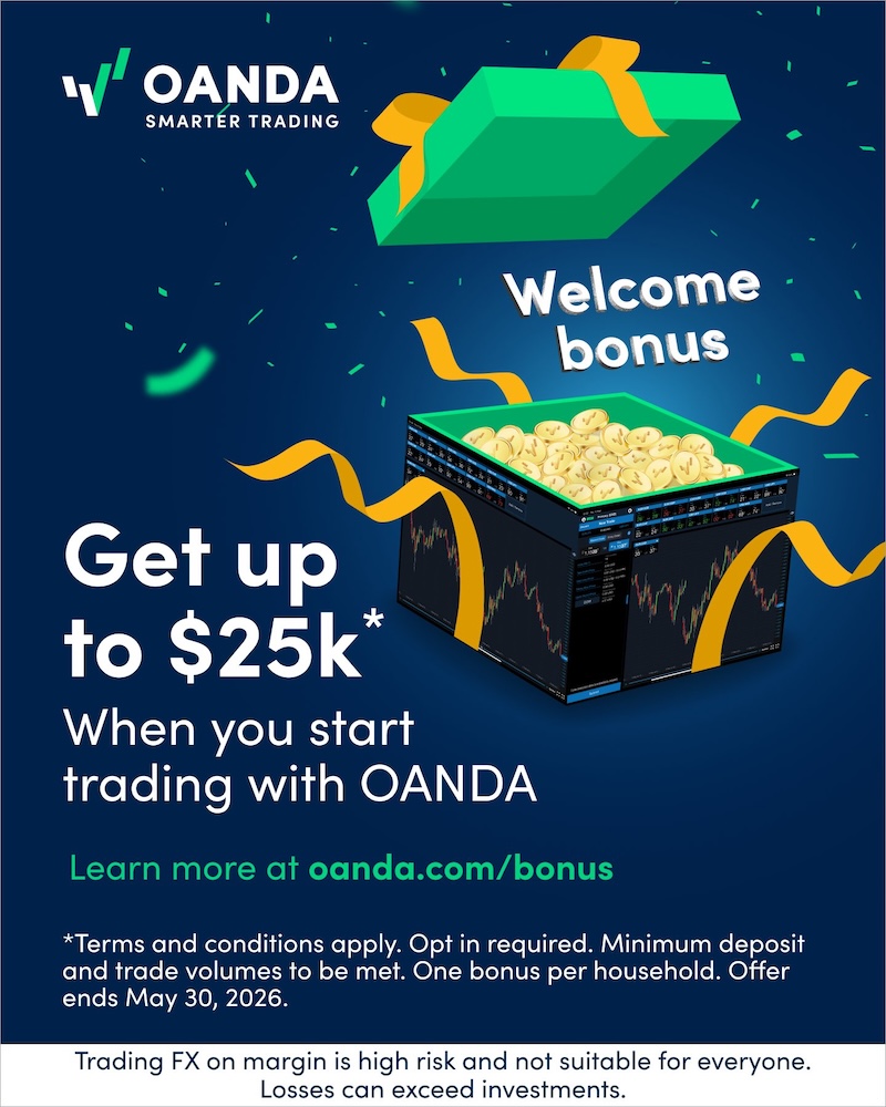 OANDA 2026 Bonus Program Unveiled: Tiered Rewards Up to $25,000 Await Eligible Traders Who Meet Strict Requirements