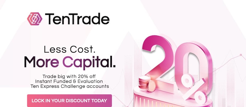 TenTrade Launches 20% Discount on Instant Funded and Evaluation Ten Express Challenge Accounts