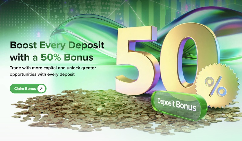 Markets4you - 50% Deposit Bonus