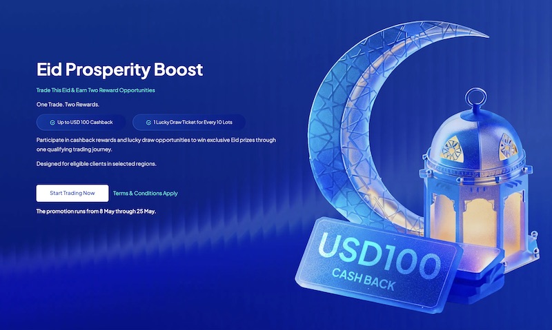 STARTRADER Launches “Eid Prosperity Boost” Promotion Offering Up to $100 Cashback and Lucky Draw Rewards for Traders