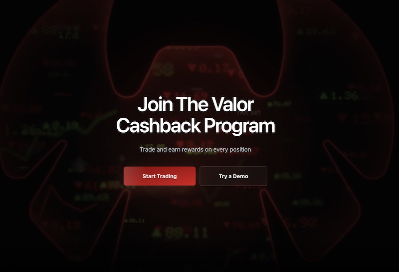 Valor Launches Weekly Cashback Program Offering Traders Up to $3 Per Lot in Cash Rewards