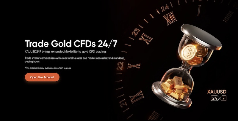 Vantage Launches XAUUSD247, Enabling 24/7 Gold CFD Trading with Tiered Leverage and Funding Rate Model