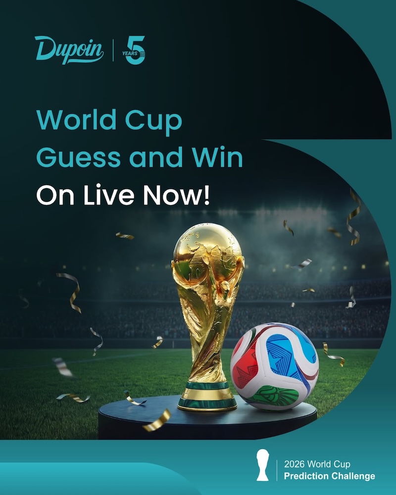 Dupoin Launches 2026 World Cup Guess & Win Challenge Featuring Cash Rewards and Official World Cup Merchandise