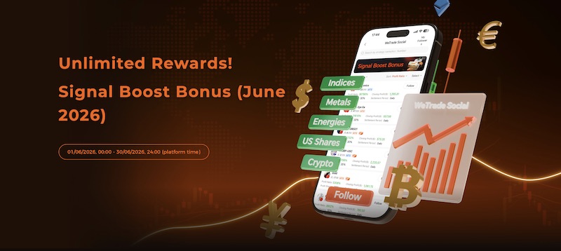 WeTrade Launches Signal Boost Bonus Campaign with Unlimited Rewards for Strategy Providers in June 2026
