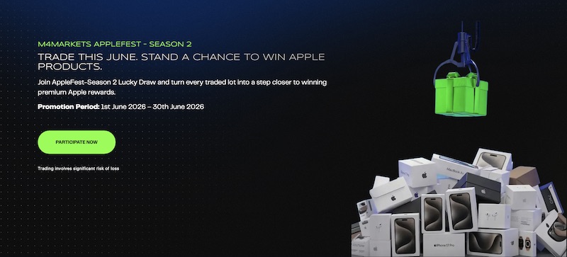 M4Markets Introduces AppleFest Season 2 Lucky Draw, Turning Every Traded Lot into a Chance to Win