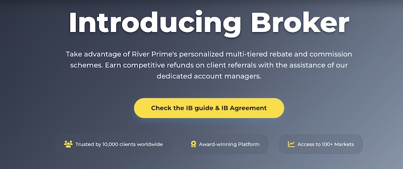 River Prime Introducing Broker Program Offers Multi-Tiered Rebates and Lifetime Earnings Potential for Partners
