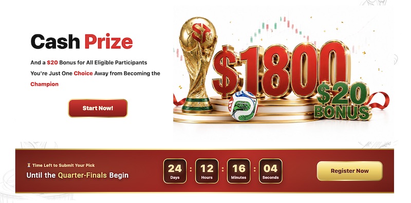 STP Trading World Cup 2026 Campaign Offers Up to 1,800 USDT Cash Prize and $20 Bonus for Predictions