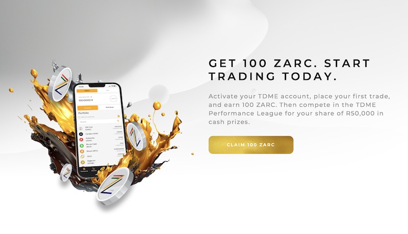 TD Markets No Deposit Bonus - 100 ZARC Sign-up Bonus
