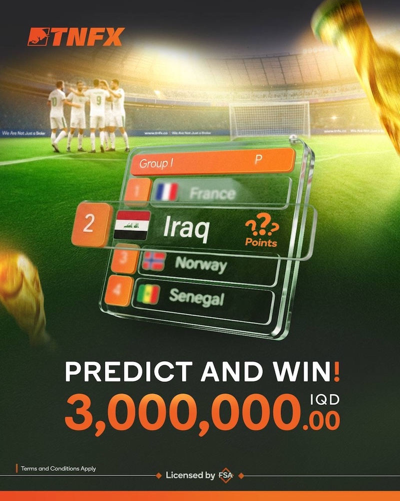 TNFX Launches World Cup Grand Contest with IQD 3,000,000 Trading Bonus Prize Pool