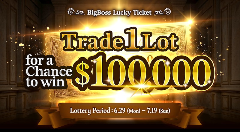 BigBoss Launches “Lucky Ticket” Campaign Offering Up to $100,000 Weekly Trading Draws