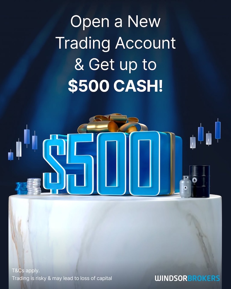 Windsor Brokers Launches Limited-Time Trading Promotion with Up to $500 Cash Reward for New Clients