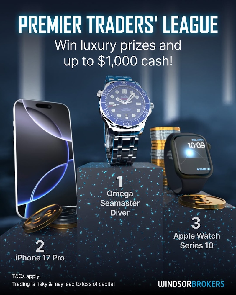 Windsor Brokers Launches Premier Traders' League with Luxury Prizes and Cash Rewards Through October 31