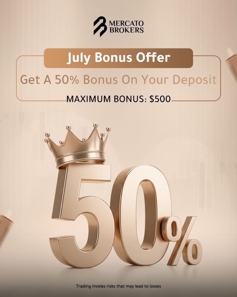 Mercato Brokers - 50% Deposit Bonus