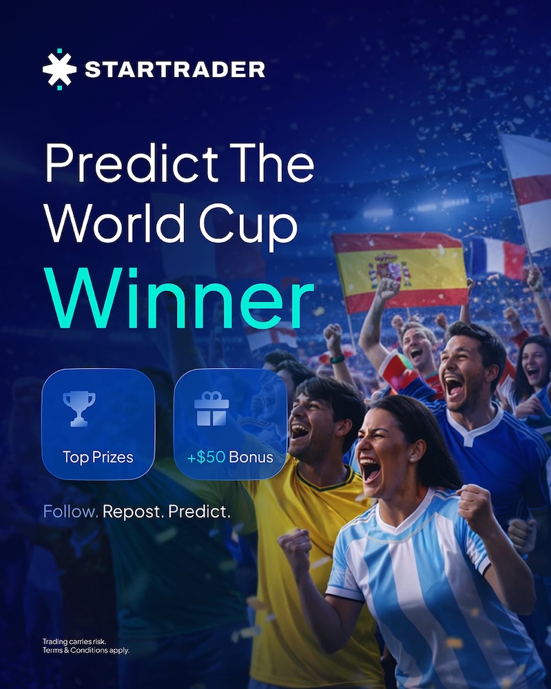 STARTRADER Launches World Cup Winner Promotion with PS5 Bundle, Football Prizes, and USD 50 Bonus