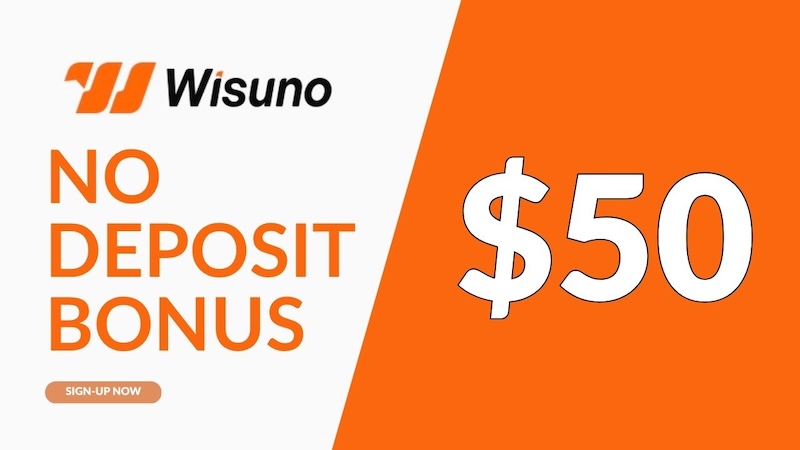 Wisuno No Deposit Bonus - $50 Welcome Bonus