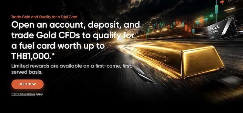Vantage Launches Gold Rush, Fuel Up! Promotion Offering Fuel Cards Up to THB1,000 for Gold CFD Traders