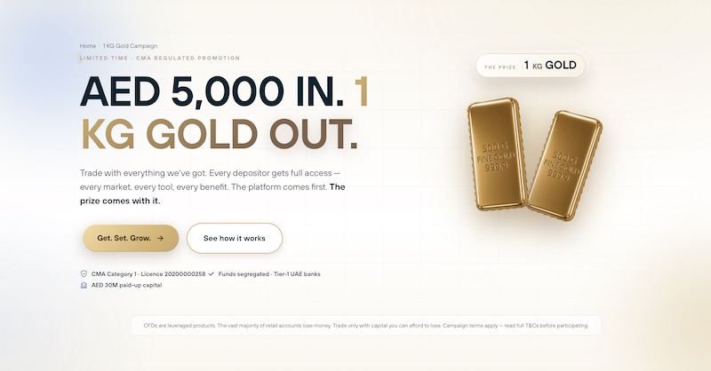ANAX Capital Launches UAE 1 KG Gold Campaign for New Traders with AED 5,000 Qualifying Deposit