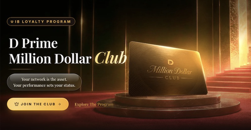 D Prime Introduces Million Dollar Club IB Loyalty Program With Rewards Up to USD 155,555