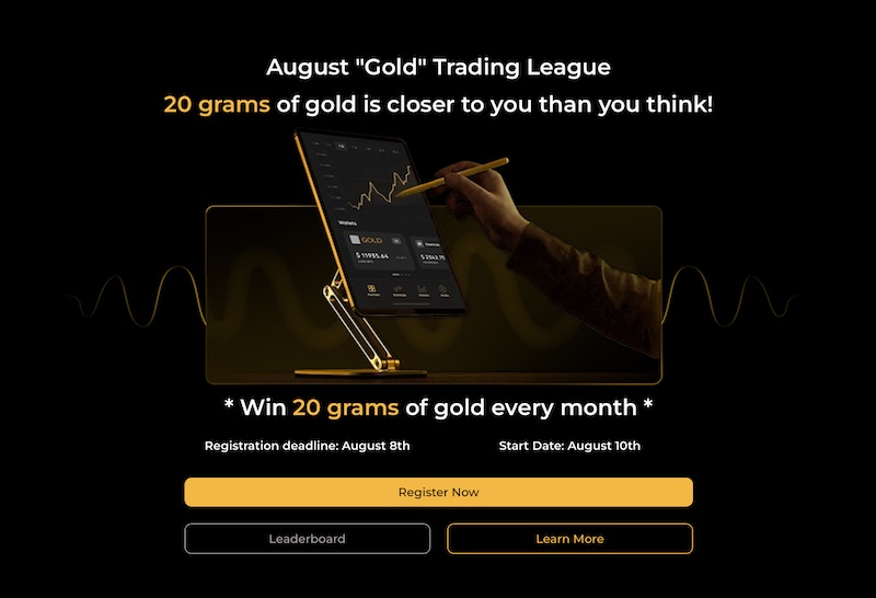 August Gold Trading League Opens Registration with 20-Gram Gold Prize Pool for Demo Trading Competition